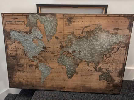 Photo of free Metal/Wood Wall Map (Spring Hill/Porter Square) #1