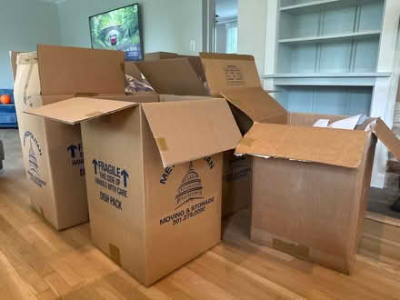 Photo of free Moving boxes and paper (64 Boone Trail Severna park MD) #1