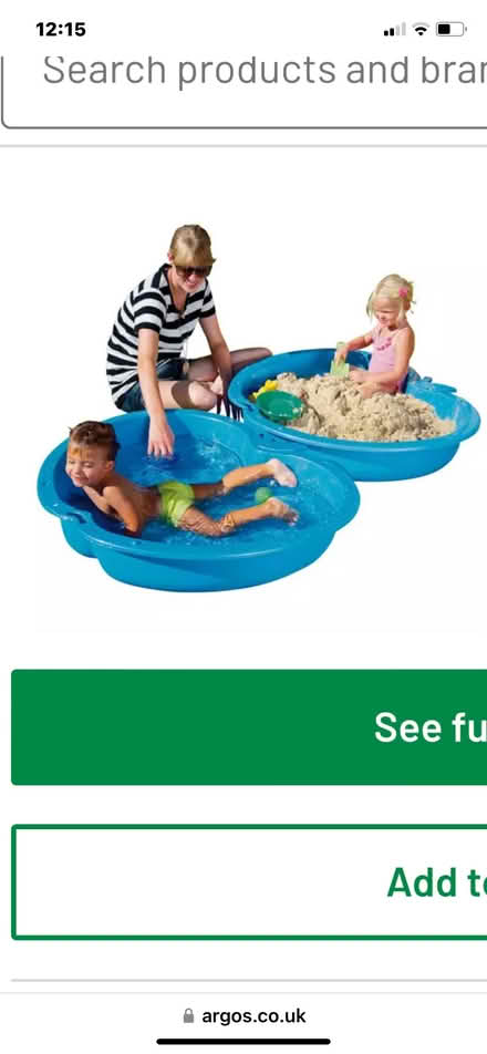 Photo of free Blue plastic sand pit/plastic balls (Caldecott OX14) #1
