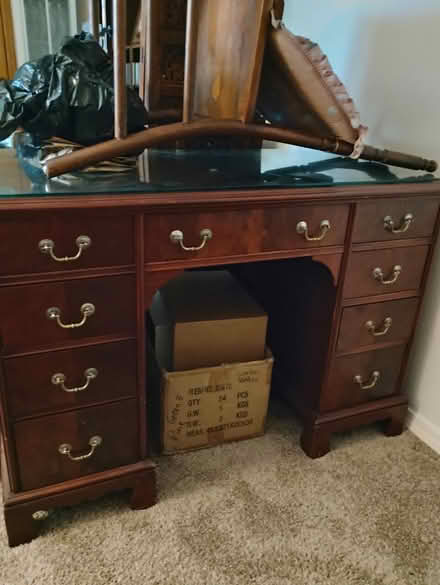 Photo of free 7-drawer wooden desk (Tumwater) #3
