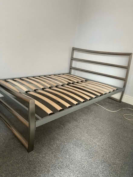 Photo of free Solid double bed and mattress (DE24) #1