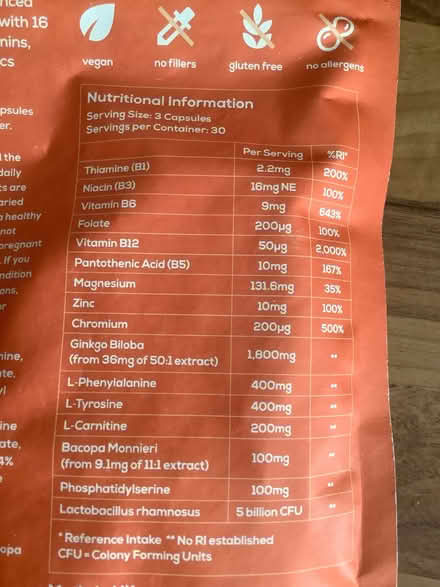 Photo of free ADHD supplement (Whitehawk BN2) #2