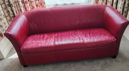Photo of free 2 seater leather sofa (in our case dog and cat bed 🙀= (Southsea PO4) #1
