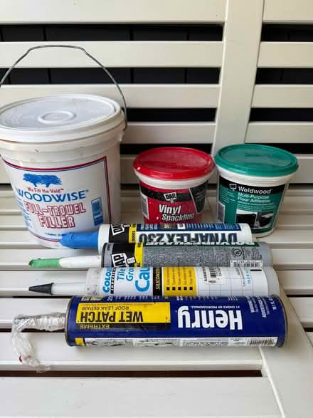 Photo of free Possibly usable caulk, wood filler (Wallingford) #1