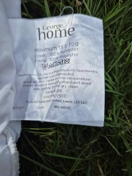 Photo of free Double duvet and pair of pillows (Taunton Killams & Mountfield District Ward TA1) #1