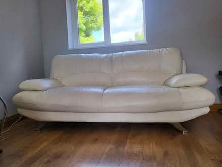 Photo of free Cream 3 seater sofa (Shenley Brook End MK5) #1