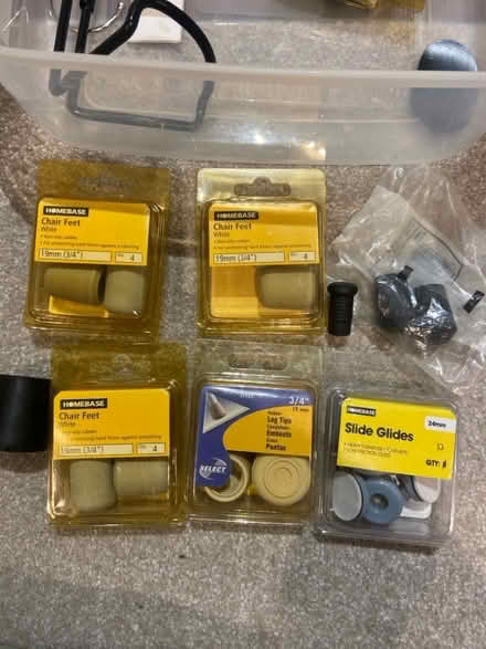 Photo of free Chair feet and leg tips and slide guides (Cockermouth CA13) #1