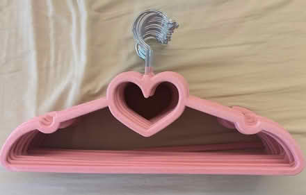 Photo of free Pink & Green Heart Clothing Hanger (U-District) #1