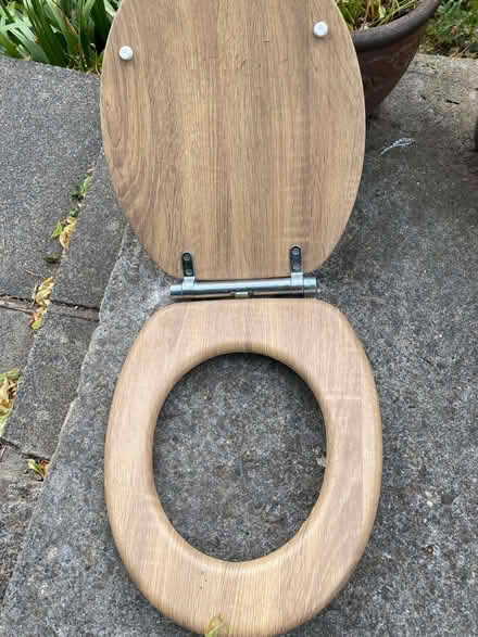 Photo of free Wooden toilet seat (Stroud GL5) #2