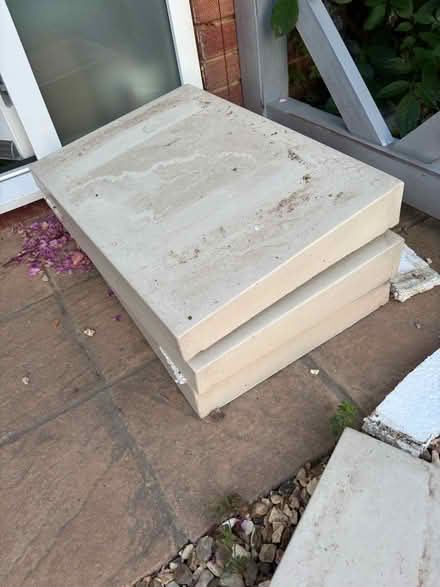 Photo of free 4 Coping stones - Angled (Didcot OX11) #1