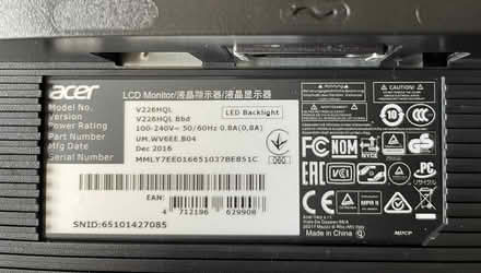 Photo of free 55cm ACER LED Monitor (Liverpool L17 near Jericho L) #3