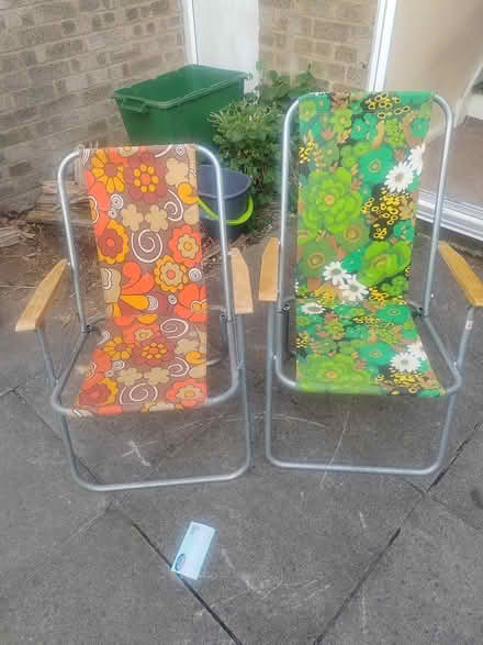 Photo of free 2 deck chairs (Whittlesey) #1
