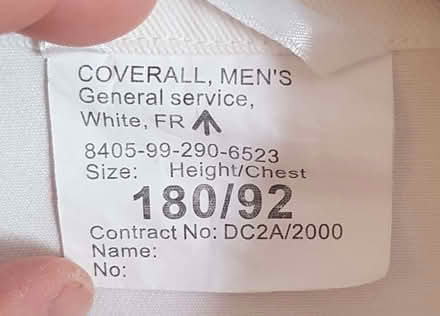 Photo of free White cotton overall (Bowbridge GL5) #2