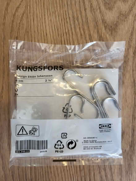 Photo of free Ikea hooks for Kungsfors bar (Temple Street OX4) #1