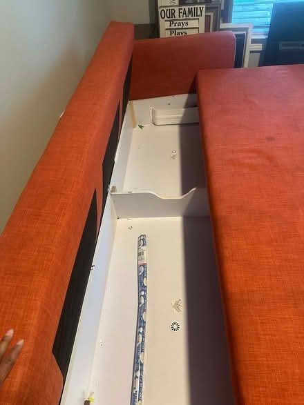 Photo of free Queen size couch sleeper w/storage (Harbins Road) #3