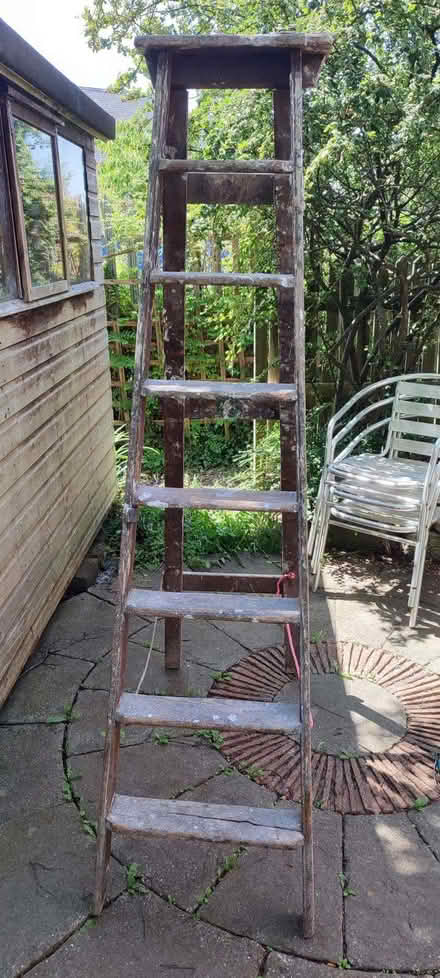 Photo of free Tall Vintage Wooden Step Ladder (Bishopston BS7) #1