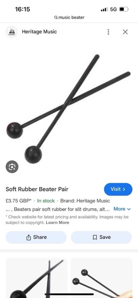 Photo of Children’s toy music beater (Warwick (Nelson Lane) CV34) #1