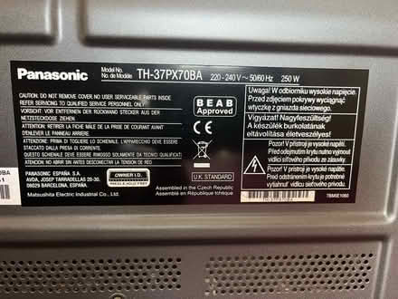 Photo of free 37” Panasonic TV (Rusthall) #2