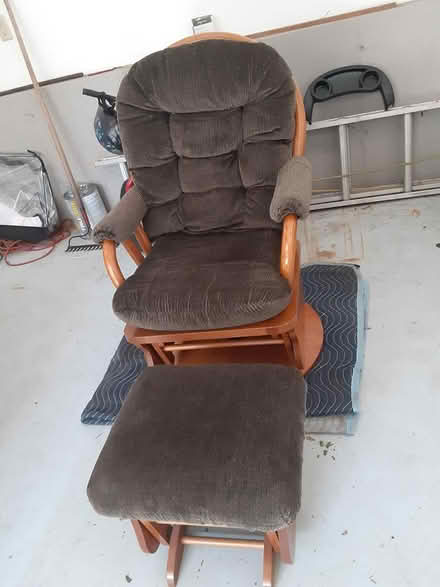 Photo of free Oak rocking chair with ottoman (Natick near route 9) #1