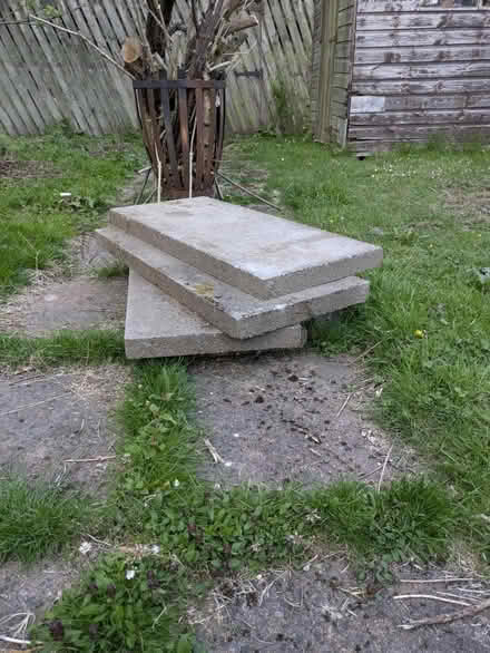 Photo of free 4 x rectangular paving slabs (Dunkeld, PH8) #1