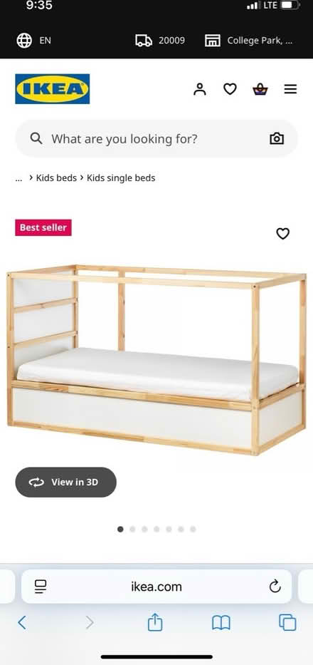 Photo of free IKEA loft bed (NE DC 20018) #3