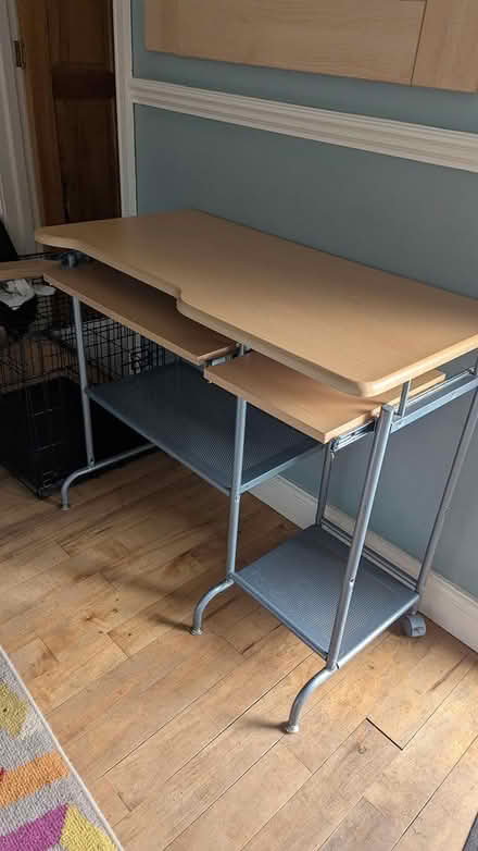 Photo of free Small desk with pullout trays (Cockermouth Ca140EU) #2