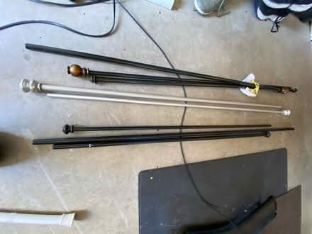 Photo of free Misc curtain rods (5 canyons Castro Valley) #1