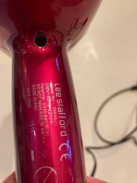 Photo of free Hair dryer from Lee Stafford (Darley Abbey DE22) #4