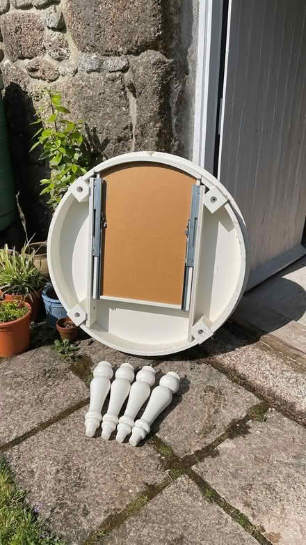 Photo of free Circular table with drawer (TR19) #2