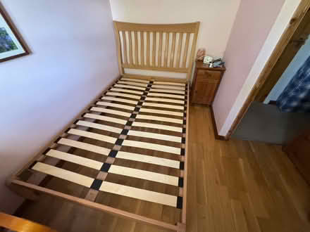 Photo of free Small double bed frame (St Ippolyts.) #2