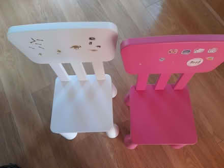 Photo of free Ikea children's chairs and table (Sunbury-on-Thames TW16) #1
