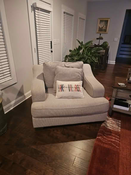 Photo of free Tan Couch and oversized chair (Fayetteville) #2