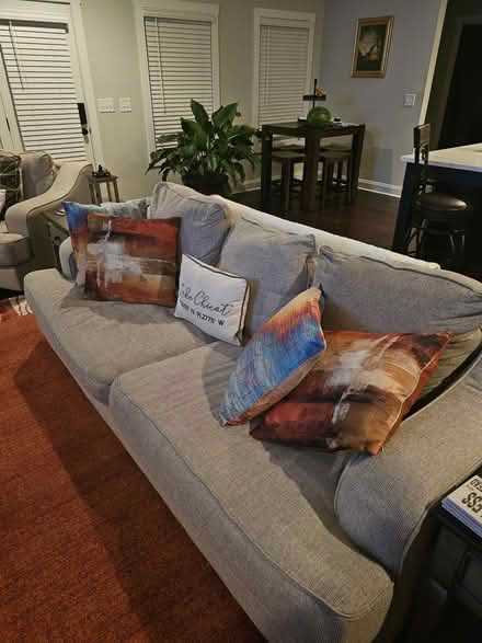 Photo of free Tan Couch and oversized chair (Fayetteville) #1