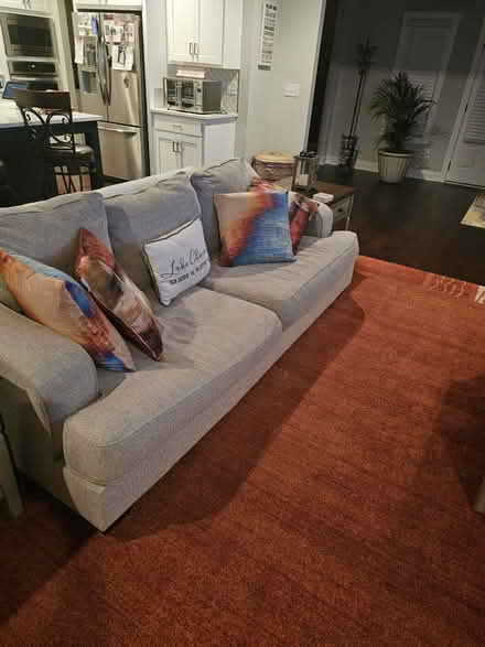 Photo of free Tan Couch and oversized chair (Fayetteville) #4