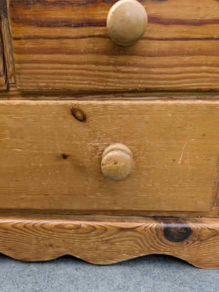 Photo of free Small chest of drawers, solid wood (SE21) #2