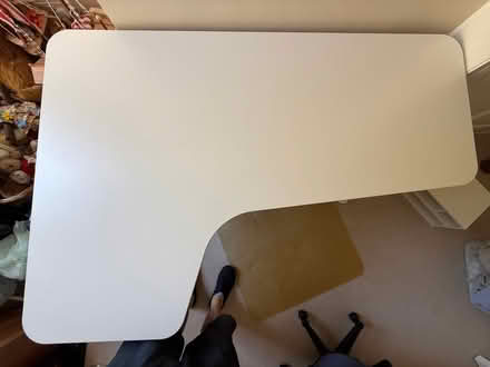 Photo of free L shaped Desk, Office Chair, Stationary unit (Twerton) #1