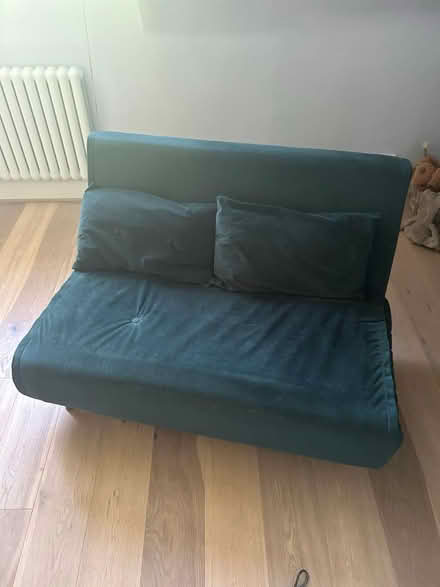 Photo of free Green 2 seater sofa bed (N8 9lp) #1