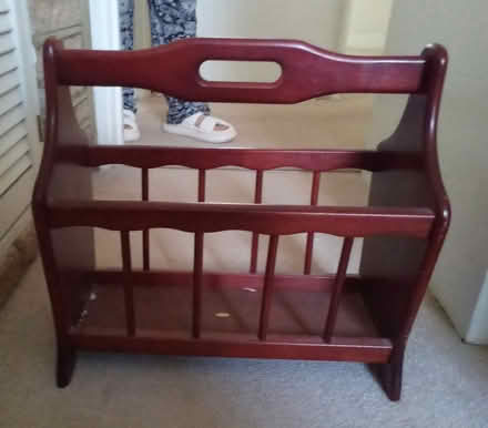 Photo of free wooden magazine rack (Hackney Wick) #1