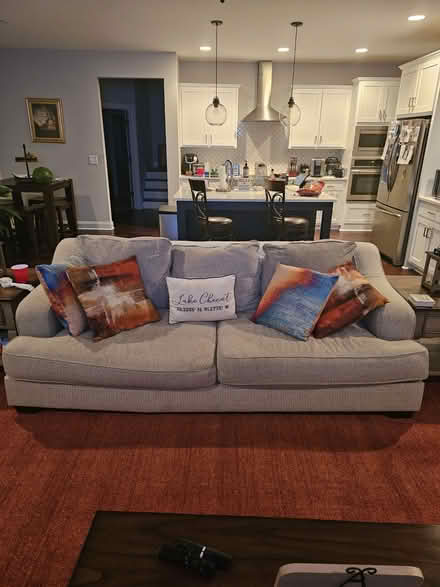 Photo of free Tan Couch and oversized chair (Fayetteville) #3