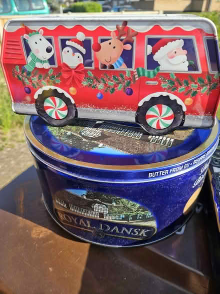 Photo of free Empty biscuit / Chocolate tins (Rushden) #1