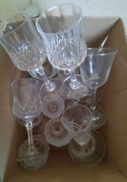 Photo of free various wine glasses (approx 15) (Hackney Wick) #1