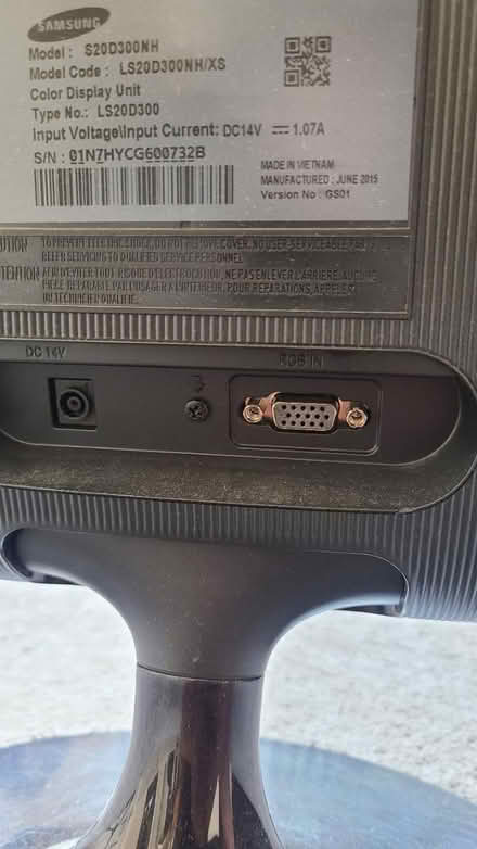 Photo of free Samsung COMPUTER monitor (VGA only) (NW2) #2