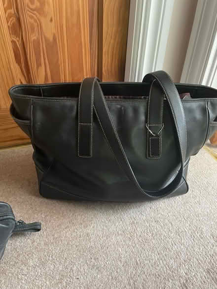Photo of free Leather baby changing bag (Hersham KT12) #1