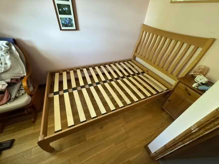 Photo of free Small double bed frame (St Ippolyts.) #1