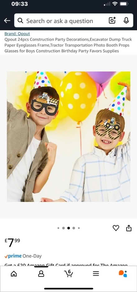 Photo of free 14x Kids Party Card Builder glasses (Muswell Hill N10) #2