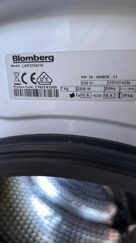 Photo of free Bloomberg Washing machine (South Derbyshire DE73) #3