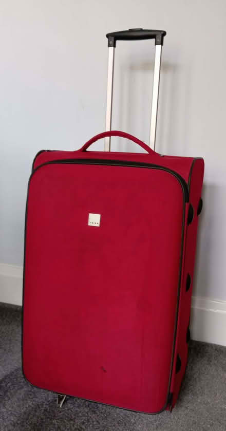 Photo of free Large red 2 wheeled suitcase (Hillsborough S6) #1