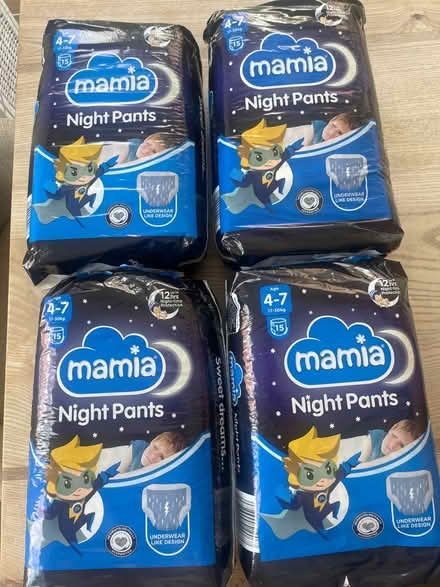 Photo of free Mamia night nappies age 4-7 (CM1 Beaulieu) #1