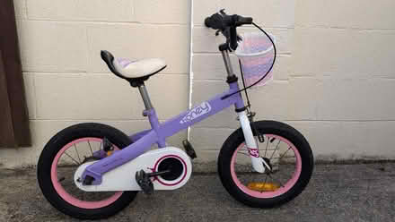 Photo of free 14" kids bike & 48-52cm helmet (Woodmancote GL11) #1