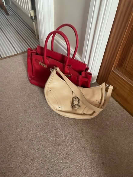 Photo of free Leather handbags x2 (Hersham KT12) #1